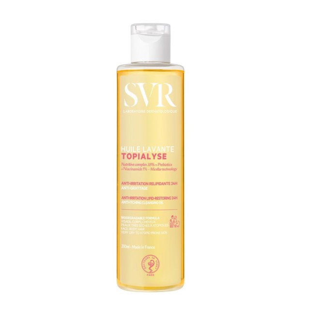 SVR Topialyse Huile Lavante 200ml (Έλαιο Καθαρισμού Προσώπου & Σώματος για Ξηρό & Ευαίσθητο Δέρμα)