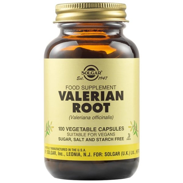 Solgar Valerian Root 300mg 100veg caps (Νευρικό σύστημα - Χαλαρωτικό)