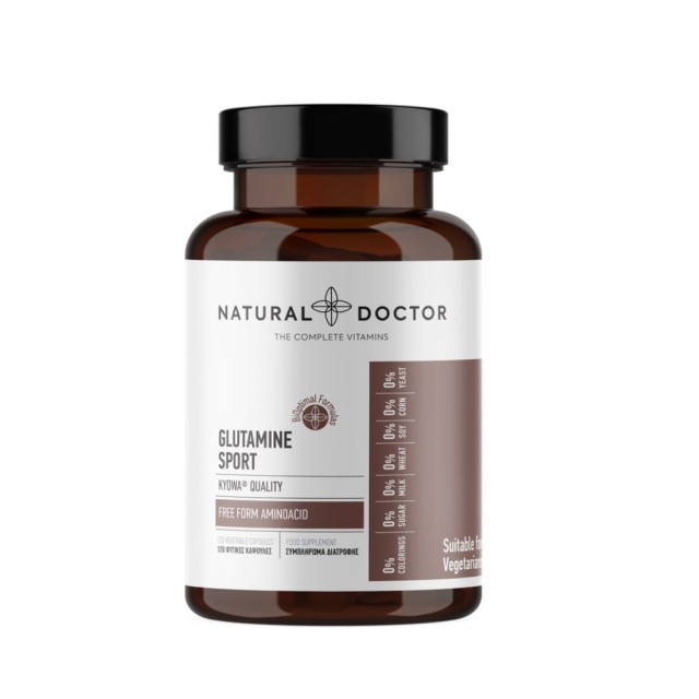 Natural Doctor Glutamine Sport 120caps (Συμπλήρωμα Διατροφής για την Αποκατάσταση των Μυών)