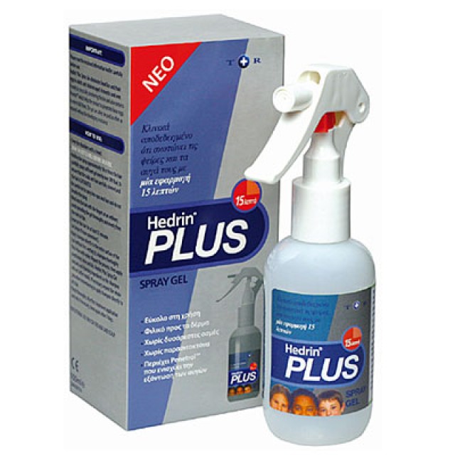 Hedrin Plus Spray Gel 100ml (Αντιμετώπιση για τις Ψείρες & τα Αυγά Τους)