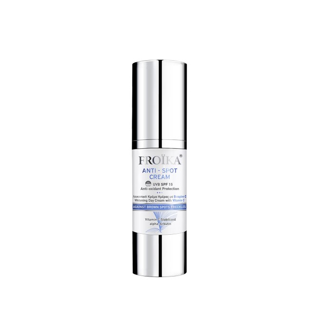 Froika Anti-Spot Face Cream SPF15 30ml (Λευκαντική Κρέμα Ημέρας με Αντηλιακή Προστασία)