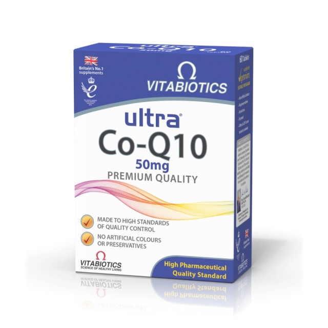 Vitabiotics Ultra Co-Q10 50mg 60tabs (Συμπλήρωμα Διατροφής με Συνένζυμο Q10)