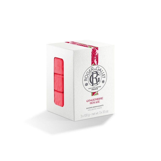 Roger & Gallet Fleur de Figuier Wellbeing Soap 3x100gr (Αναζωογονητικό Σαπούνι Σύκο - Musk - Γκρέιπφ