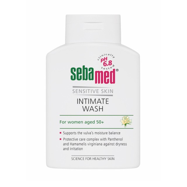 Sebamed Intimate Wash pH 6.8 200ml (Καθαρισμός της Ευαίσθητης Περιοχής για Γυναίκες 50+)