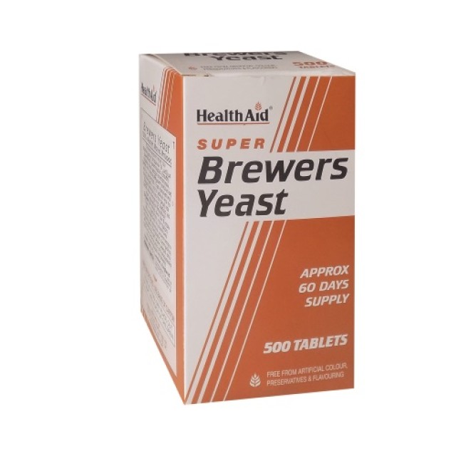 Health Aid Super Brewers Yeast 300mg 500tab (Αθλητές - Ενέργεια - Τόνωση)