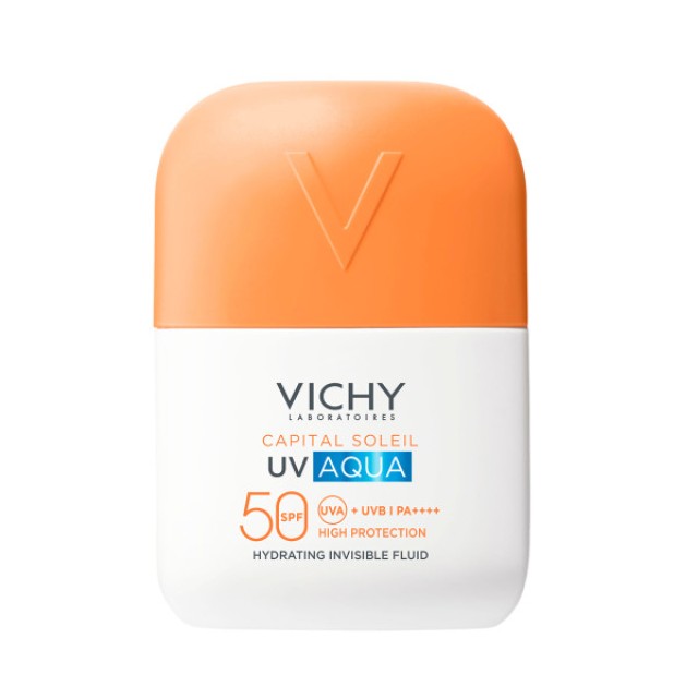 Vichy Capital Soleil UV Aqua SPF50 50ml (Λεπτόρρευστο Ενυδατικό Αντηλιακό Προσώπου)