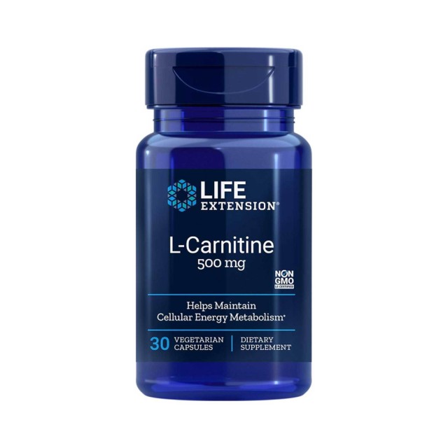 Life Extension L Carnitine 500mg 30cap (Κυτταρική Μεταβολική Δραστηριότητα)