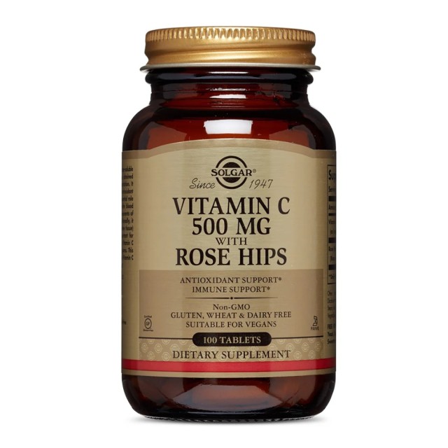Solgar Rose Hips C 500mg 100tabs