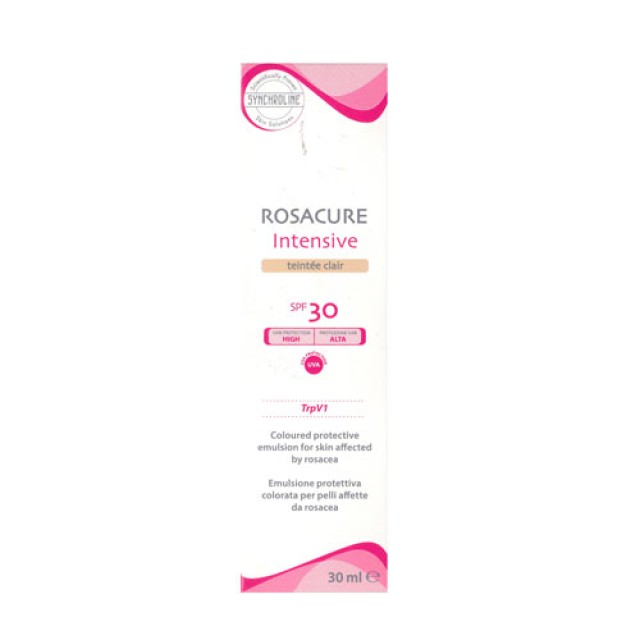 Synchroline Rosacure Intensive Teintee Clair SPF30 30ml (Λεπτόρρευστη Κρέμα Προσώπου με Χρώμα)