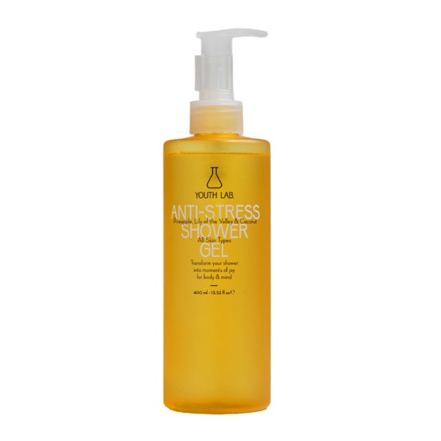 YOUTH LAB Anti-Stress Shower Gel Exotic Sunrise 400ml (Αφρόλουτρο με Φυτο-Ενδορφίνες Κατά του Στρες)