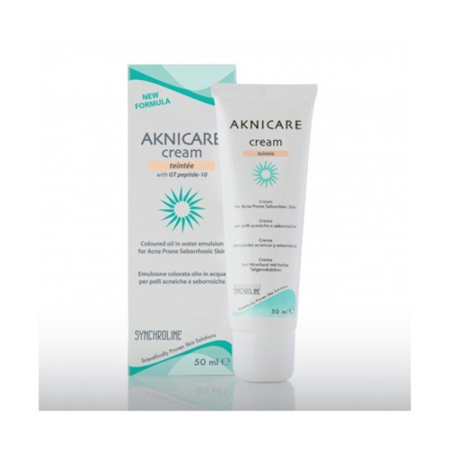 Synchroline Aknicare Teint Cream Dore 50ml (Γαλάκτωμα με Χρώμα για Λιπαρές Επιδερμίδες)