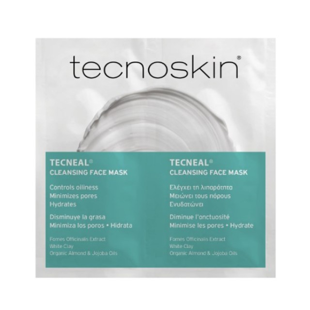 Tecnoskin Tecneal Cleansing Face Mask 2x6ml (Μάσκα Προσώπου για Λιπαρό/με Τάση Ακμής Δέρμα)