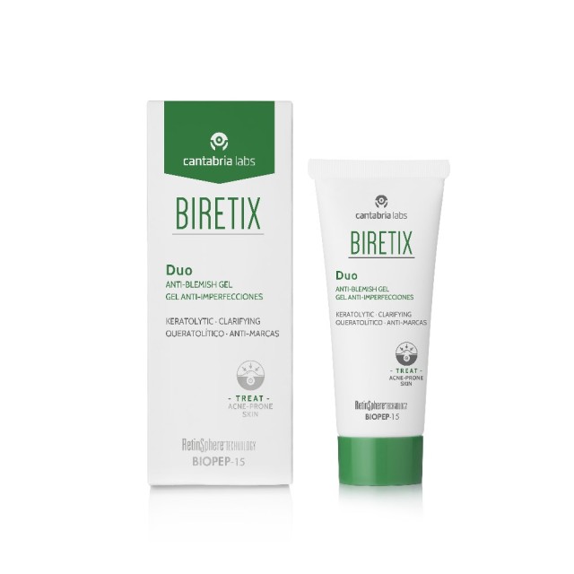 Biretix Duo Gel 30ml (Απολεπιστικό Τζελ για Διαυγές Δέρμα)