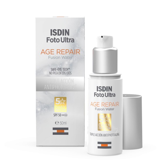 Isdin Foto Ultra Age Repair SPF50 Fusion Water 50ml (Αντιηλιακή Αντιγηραντική Κρέμα Προσώπου με Βάση