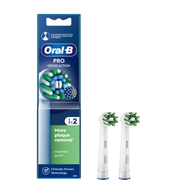Oral B Cross Action Brush Heads 2pcs