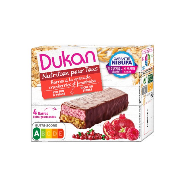 Dukan Γκοφρέτα Βρώμης με Σοκολάτα & Μούρα 4τμχ x 30gr