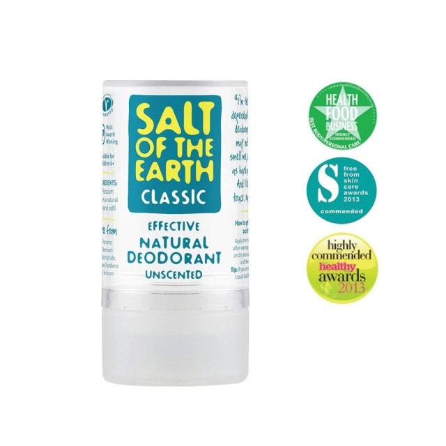 Salt Of The Earth Classic Effective Natural Deodorant Unscented 90g (Φυσικός Αποσμητικός Κρύσταλλος Χωρίς Άρωμα)