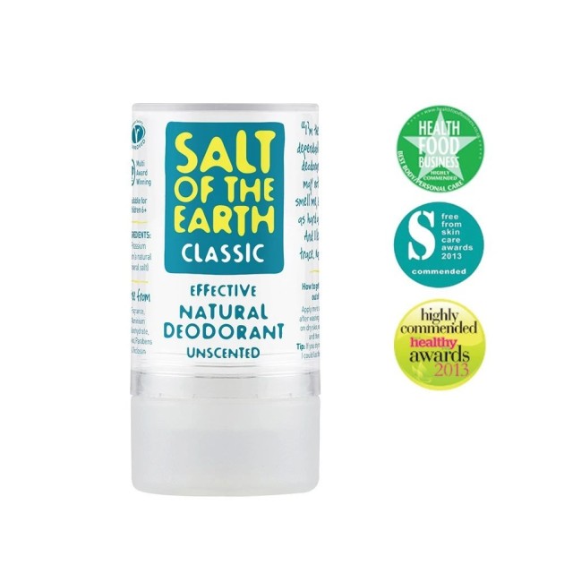 Salt Of The Earth Classic Effective Natural Deodorant Unscented 90g (Φυσικός Αποσμητικός Κρύσταλλος 