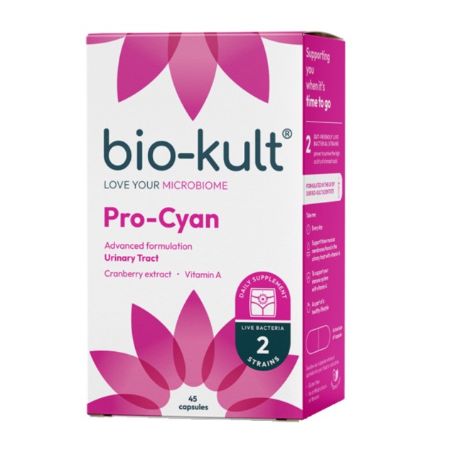 Bio-Kult Pro Cyan 45caps (Προηγμένη Φόρμουλα Προβιοτικών Τριπλής Δράσης για την Υγεία του Ουροποιητικού Συστήματος)