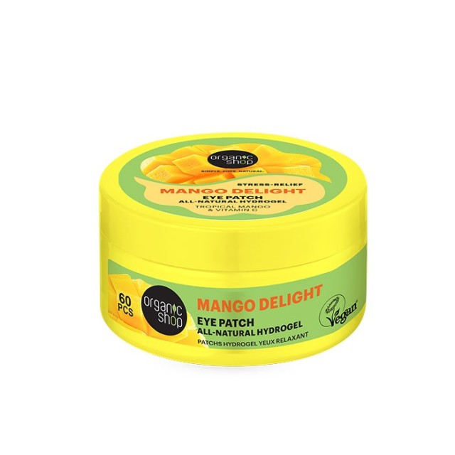 Natura Siberica Organic Shop Mango Delight Stress Relief Natural Hydrogel Eye Patch 60τεμ (Επιθέματα Ματιών για Κουρασμένα Μάτια)