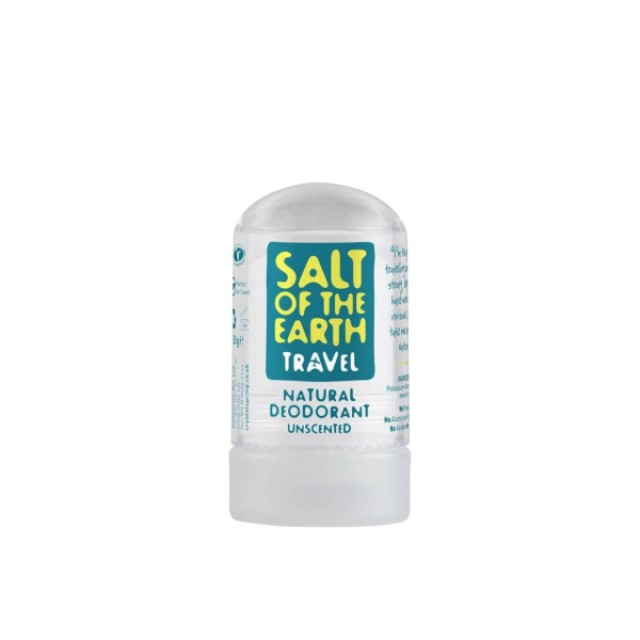 Salt Of The Earth Crystal Travel Deodorant 50gr (Αποσμητικός Κρύσταλλος Χωρίς Άρωμα - Συσκευασία Ταξ