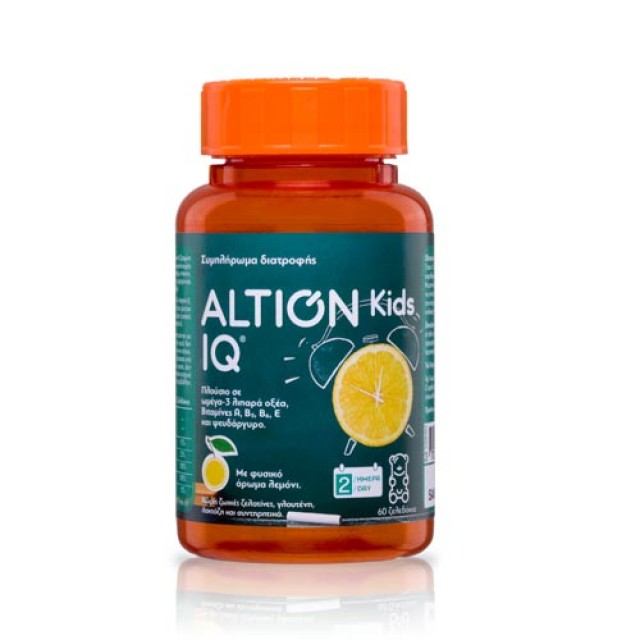 Altion Kids IQ 60 Ζελεδάκια (Παιδικό Συμπλήρωμα Διατροφής Πλούσιο σε Ω3 Λιπαρά Οξέα) 