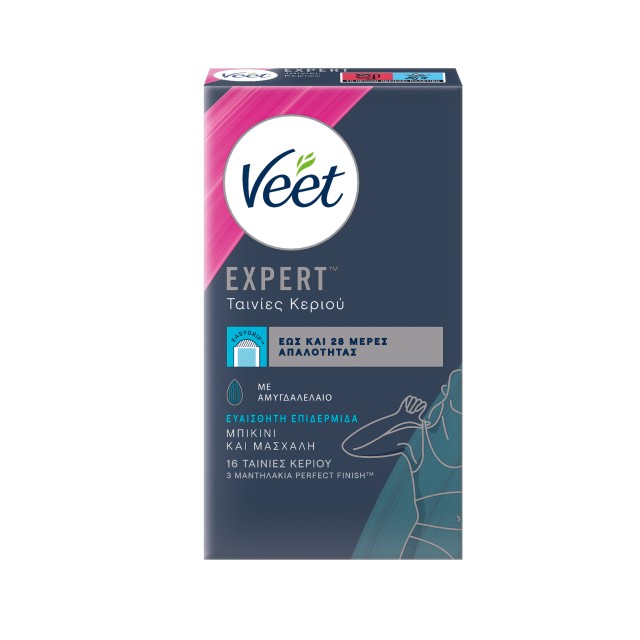 Veet Expert Wax Strips Sensitive Skin 20pcs