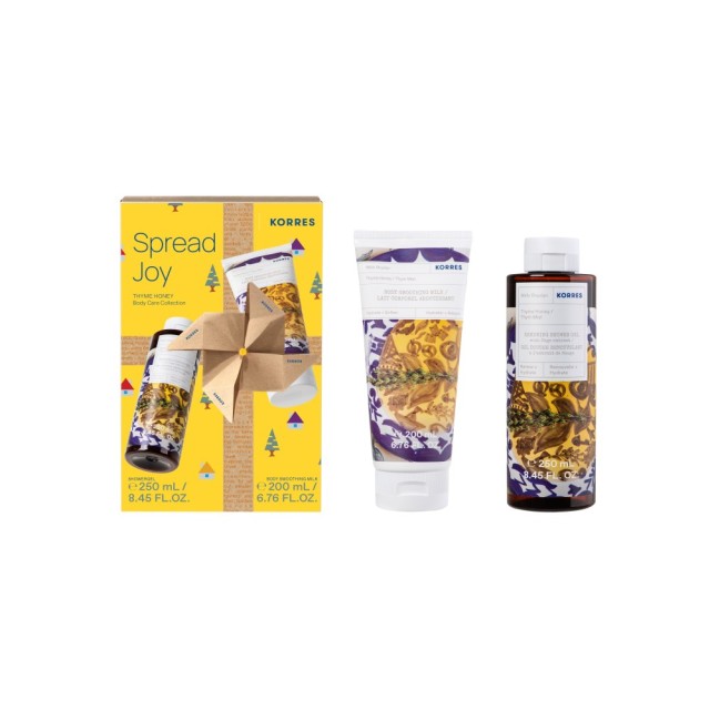 Korres SET Thyme Honey Shower Gel 250ml & Body Milk 200ml (ΣΕΤ με Αφρόλουτρο & Κρέμα Σώματος)