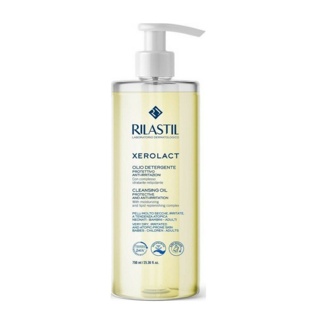 Rilastil Xerolact Cleansing Oil 750ml (Καθαριστικό Λάδι για Πολύ Ξηρή/Ατοπική Επιδερμίδα) 