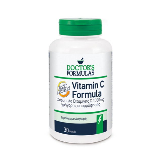 Doctors Formula Vitamin C 1000mg 30tabs (Dietary Supplement, Vitamin C Fast Action Formula)