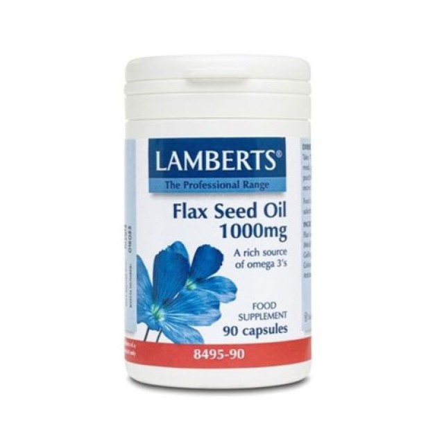 Lamberts Flax Seed Oil 1000mg 90cap (Λάδι Λιναρόσπορου)