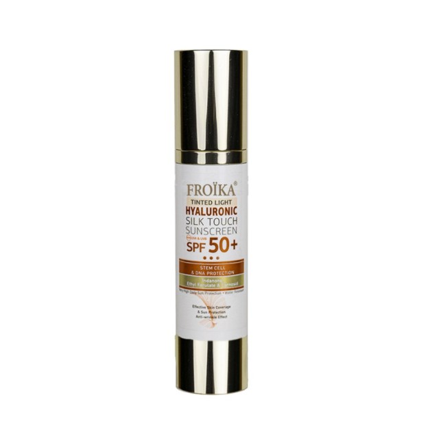 Froika Hyaluronic Silk Touch Tinted Light SPF50+ 50ml (Αντηλιακή Κρέμα Προσώπου με Απαλό Χρώμα με Αν