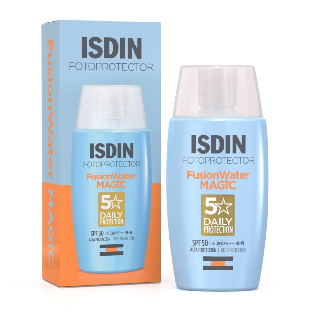 Isdin Fotoprotector Fusion Water Magic SPF50 50ml (Αντηλιακή Κρέμα Προσώπου με Βάση το Νερό)