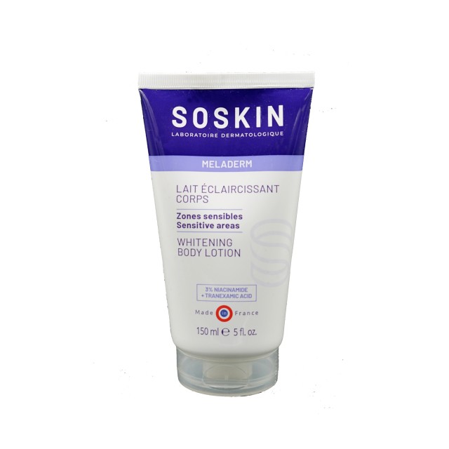 Soskin Meladerm Whitening Body Lotion 150ml (Λοσιόν Αποχρωματισμού-Λεύκανσης Σώματος)