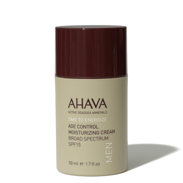 Ahava Men Age Control Moisturizing Cream Broad Spectrum SPF15 50ml (Ανδρική Αντιγηραντική Κρέμα Ημέρας)