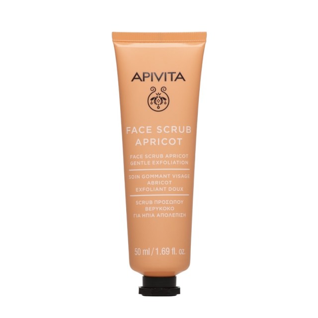 Apivita Face Scrub Apricot 50ml (Scrub Προσώπου για Ήπια Απολέπισης με Βερύκοκο)