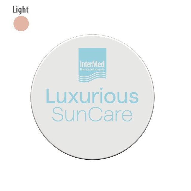 Intermed Luxurious Suncare Silk Cover BB Compact SPF50+ No1 Light 12gr (Αντηλιακή Πούδρα Προσώπου με Χρώμα - Ανοιχτή Απόχρωση)