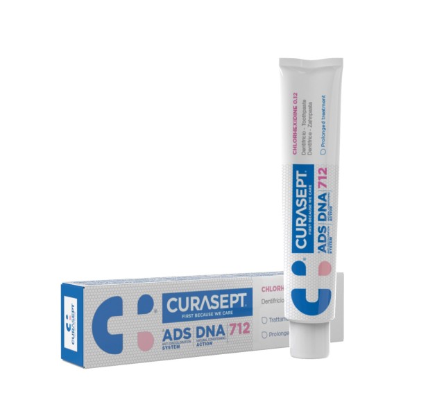 Curasept ADS DNA 712 Toothpaste 75ml (Οδοντόκρεμα για την Παρατεταμένη Θεραπεία της Φλεγμονής των Ούλων & της Στοματικής Κοιλότητας)