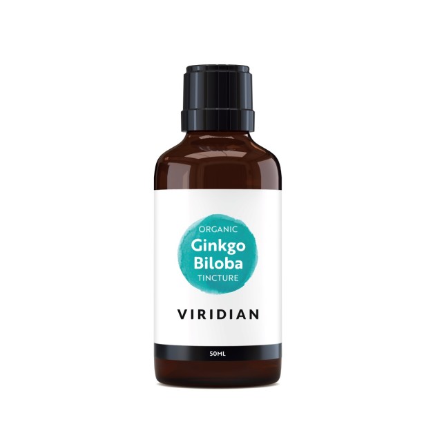 Viridian Organic Ginkgo Biloba Tincture 50ml (Βιολογικό Βάμμα Ginkgo Biloba)