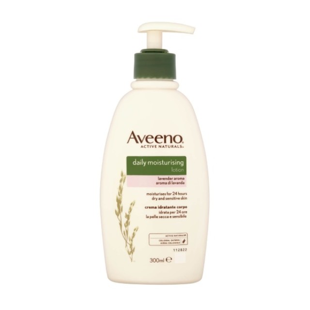 Aveeno Daily Moisturizing Lotion Lavender Aroma 300ml (Ενυδατικό Γαλάκτωμα Σώματος - Άρωμα Λεβάντα)