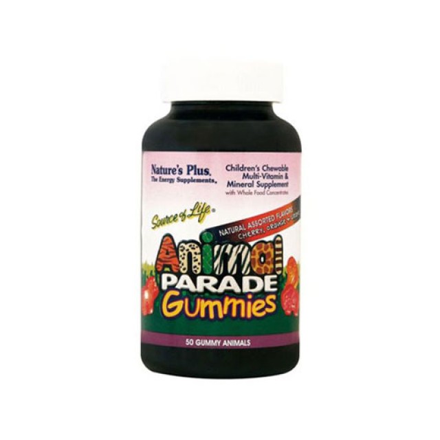 Natures Plus Animal Parade 50 Gummies (Παιδικές Πολυβιταμίνες σε Μασώμενα Ζελεδάκια)