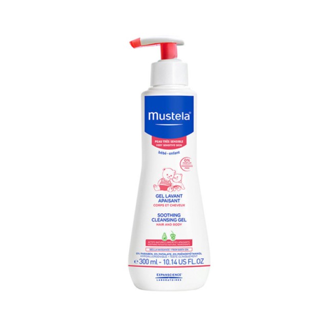 Mustela Soothing Cleansing Gel 300ml (Βρεφικό Καταπραϋντικό Αφροντους για Σώμα & Μαλλιά)