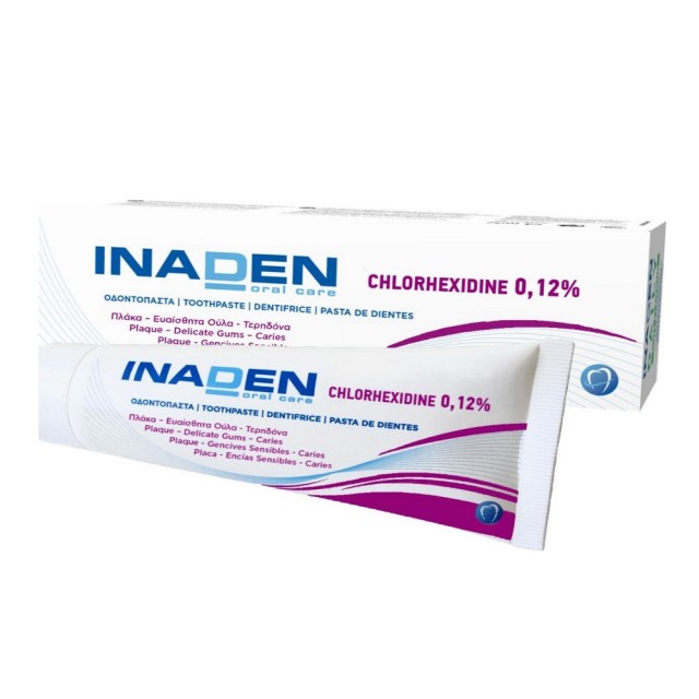 Inaden Chlorhexidine 0,12% Toothpaste 75ml (Οδοντόκρεμα με Χλωρεξιδίνη 0,12%)