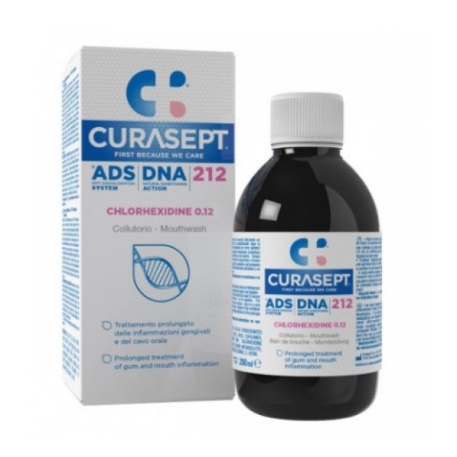 Curasept ADS DNA 212 200ml (Στοματικό Διάλυμα για Παρατεταμένη Θεραπεία της Φλεγμονής των Ούλων & της Στοματικής Κοιλότητας)