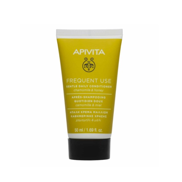 Apivita Frequent Use Mini Gentle Daily Conditioner 50ml (Απαλή Κρέμα Μαλλιών Όλους Τύπους Χαμομήλι &