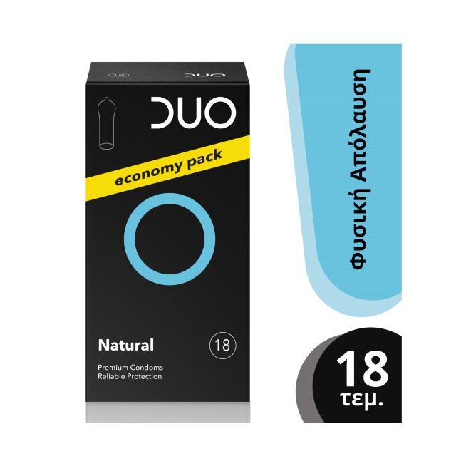Duo Natural Premium Condoms 18pcs (Κλασσικά Προφυλακτικά 18τεμ)