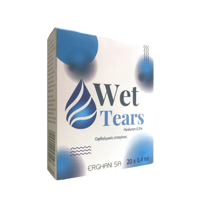 Wet Tears Hyaluron 0,3% Eye Drops 20x0,4ml (Τεχνητά Δάκρυα με Υαλουρονικό Νάτριο 0,3%)