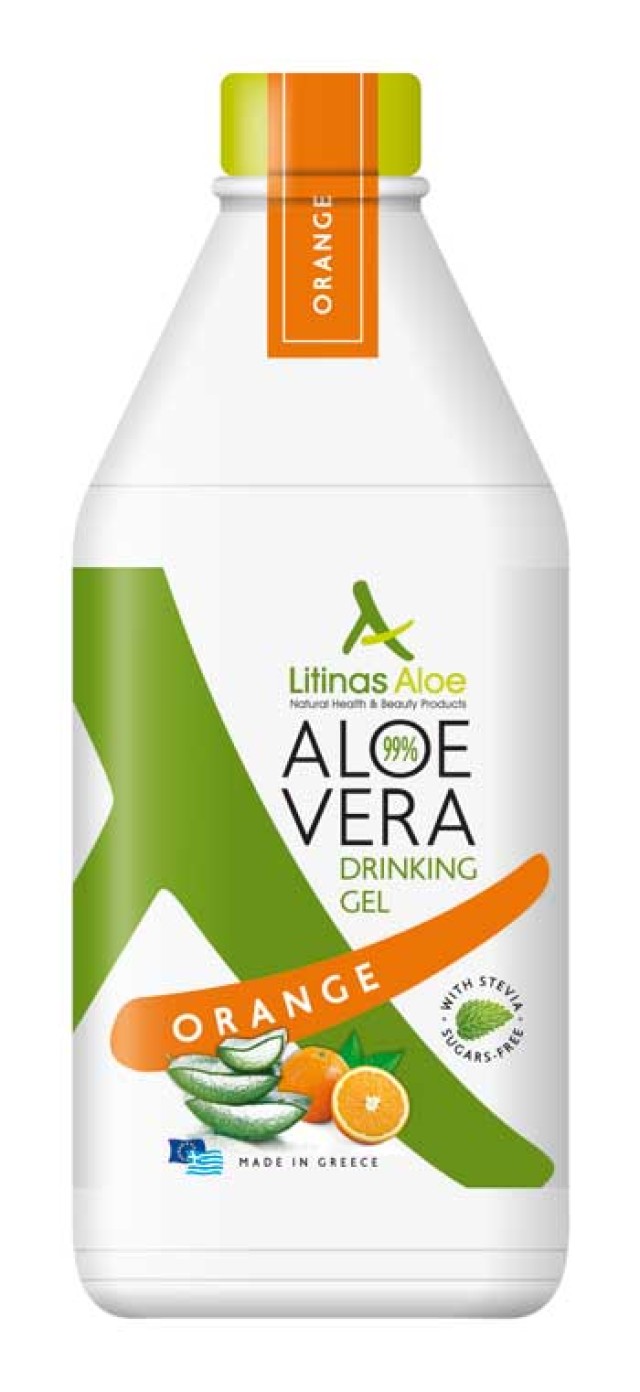 Litinas Aloe Vera Gel με Γεύση Πορτοκάλι 1000ml