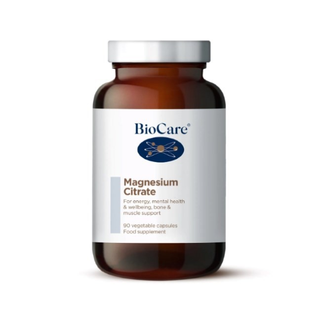 BioCare Magnesium Citrate 60caps (Συμπλήρωμα Διατροφής με Κιτρικό Μαγνήσιο για Ενέργεια, Ψυχική Υγεία & Ευεξία)