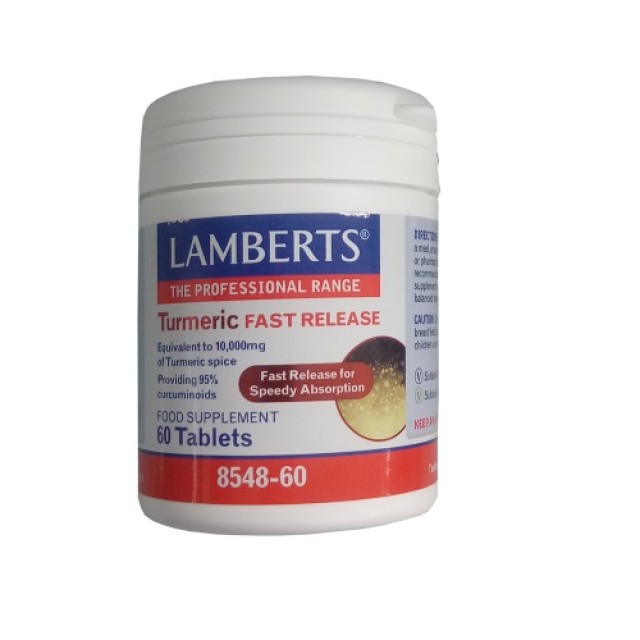 Lamberts Turmeric Fast Release 60tabs (Συμπλήρωμα Διατροφής με Κουρκουμά) 